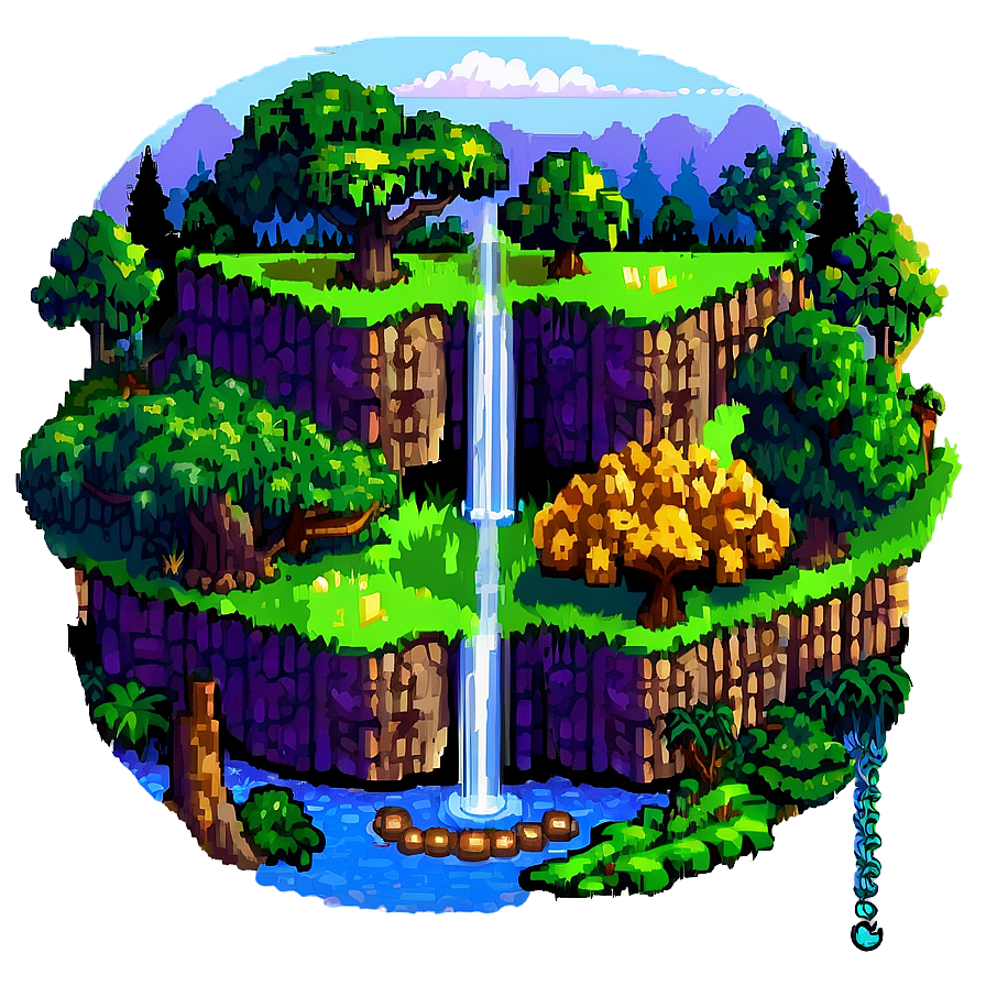 Magical 16 Bit Game Worlds Png 5 PNG Image