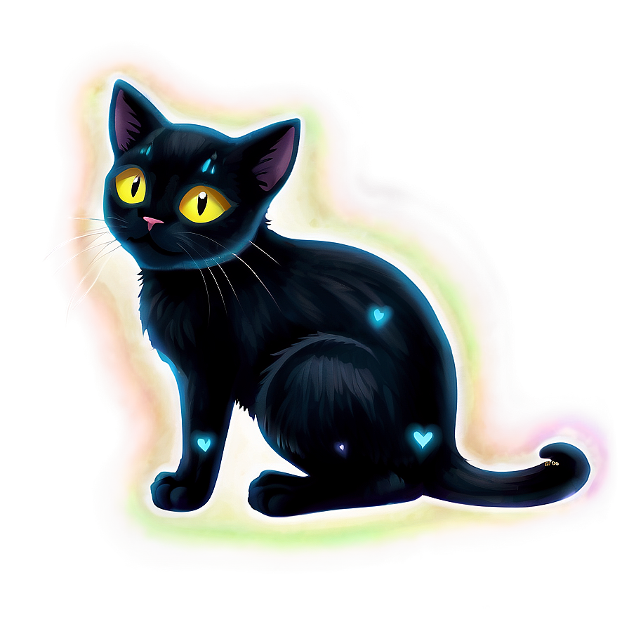 Magical Black Cat Png Aeq PNG Image