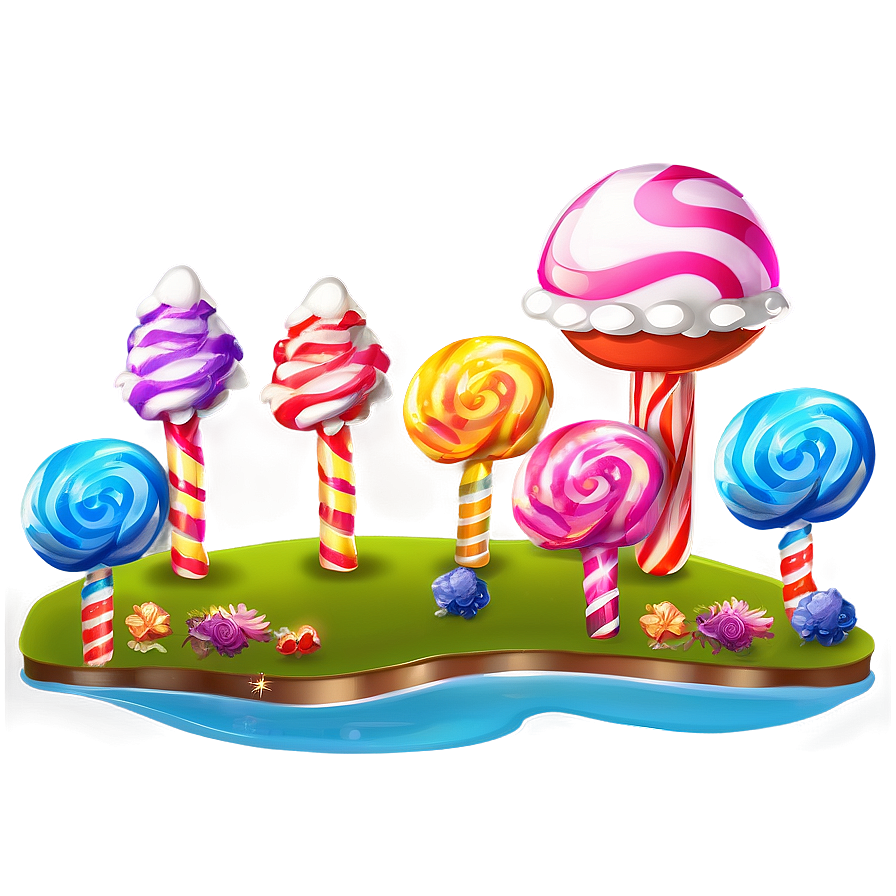 Magical Candyland Landscape Png 06202024 PNG Image