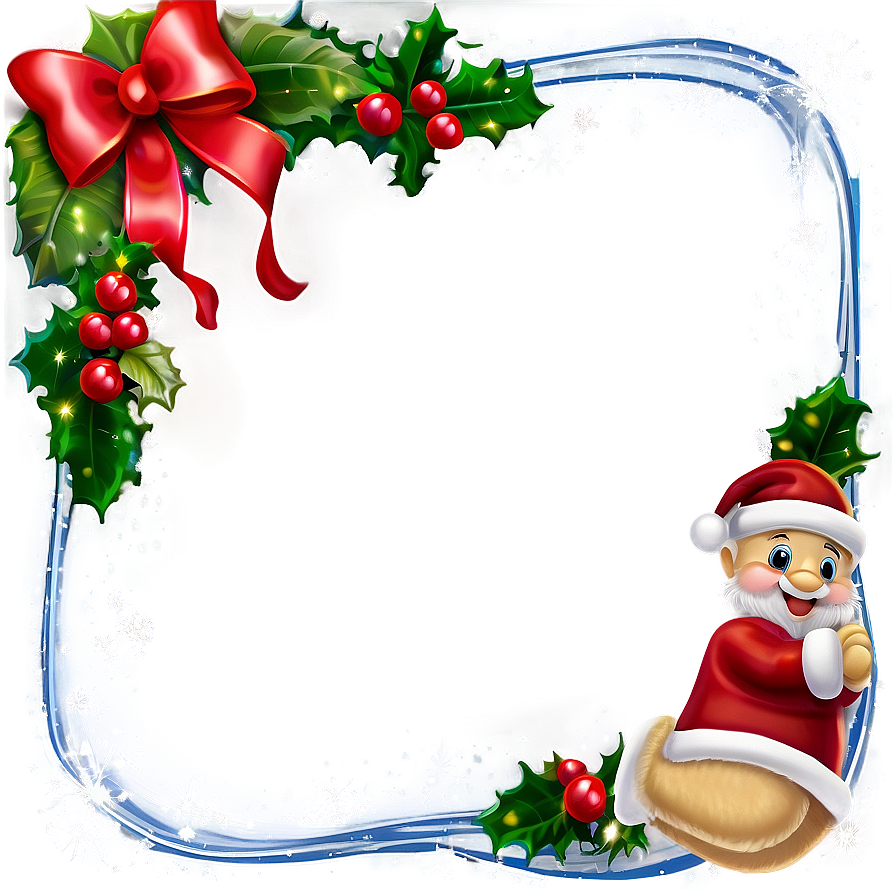 Magical Christmas Frame Png 05252024 PNG Image