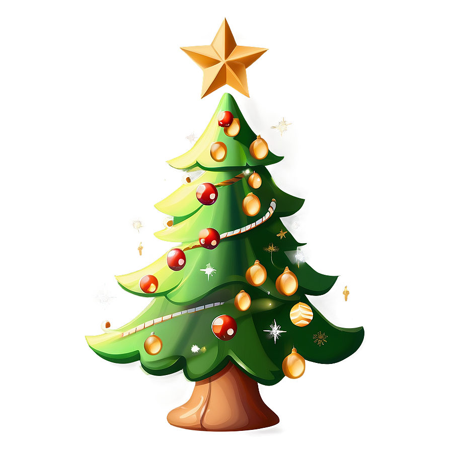 Magical Cute Christmas Tree Png 4 PNG Image