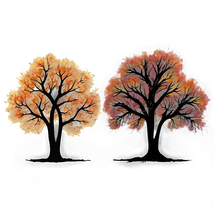 Magical Fall Trees Landscape Png 88 PNG Image