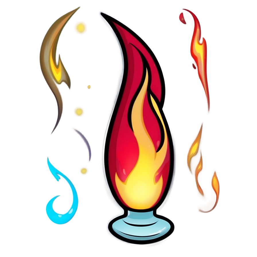 Magical Flame Cartoon Png 31 PNG Image