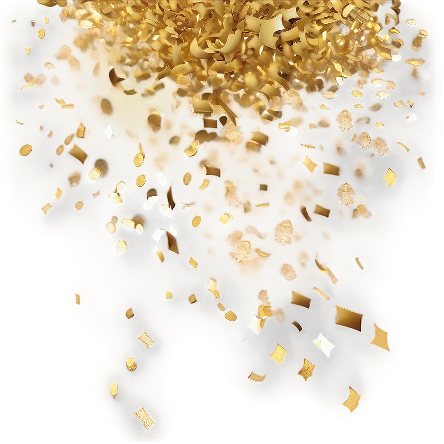 Magical Gold Confetti Png Ces PNG Image