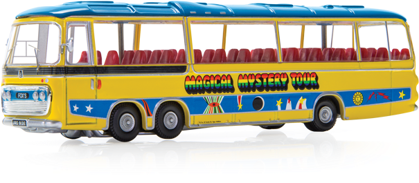 Magical Mystery Tour Bus Model PNG Image