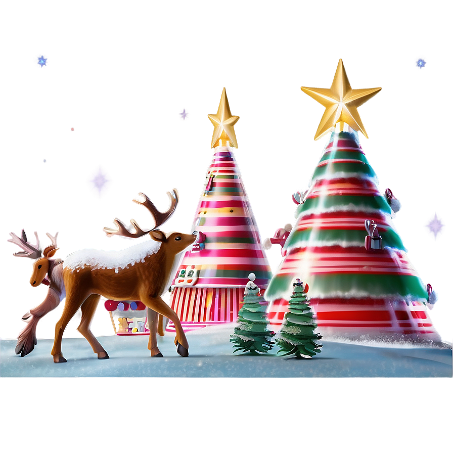 Magical North Pole Scene Png 52 PNG Image