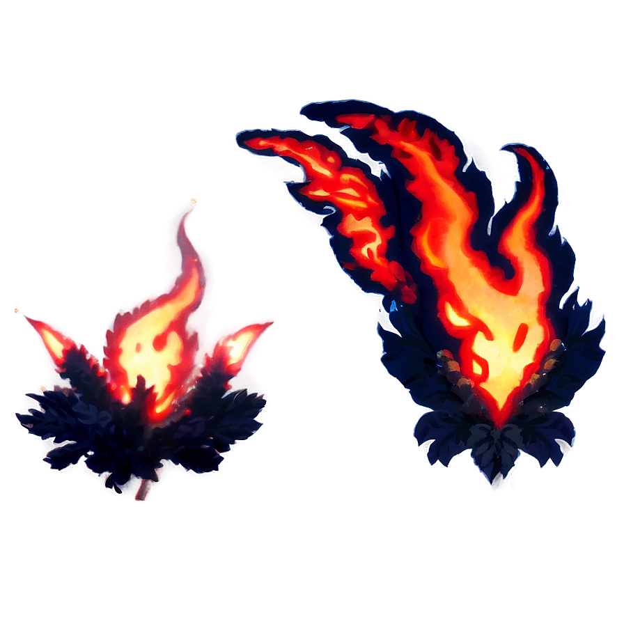 Magical Red Fire Glow Png Gud PNG Image