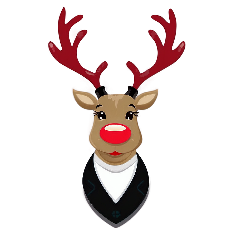 Magical Reindeer Face Png Qdw20 PNG Image