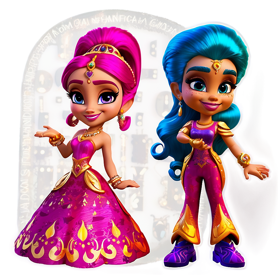 Magical Shimmer And Shine Genies Png 06262024 PNG Image