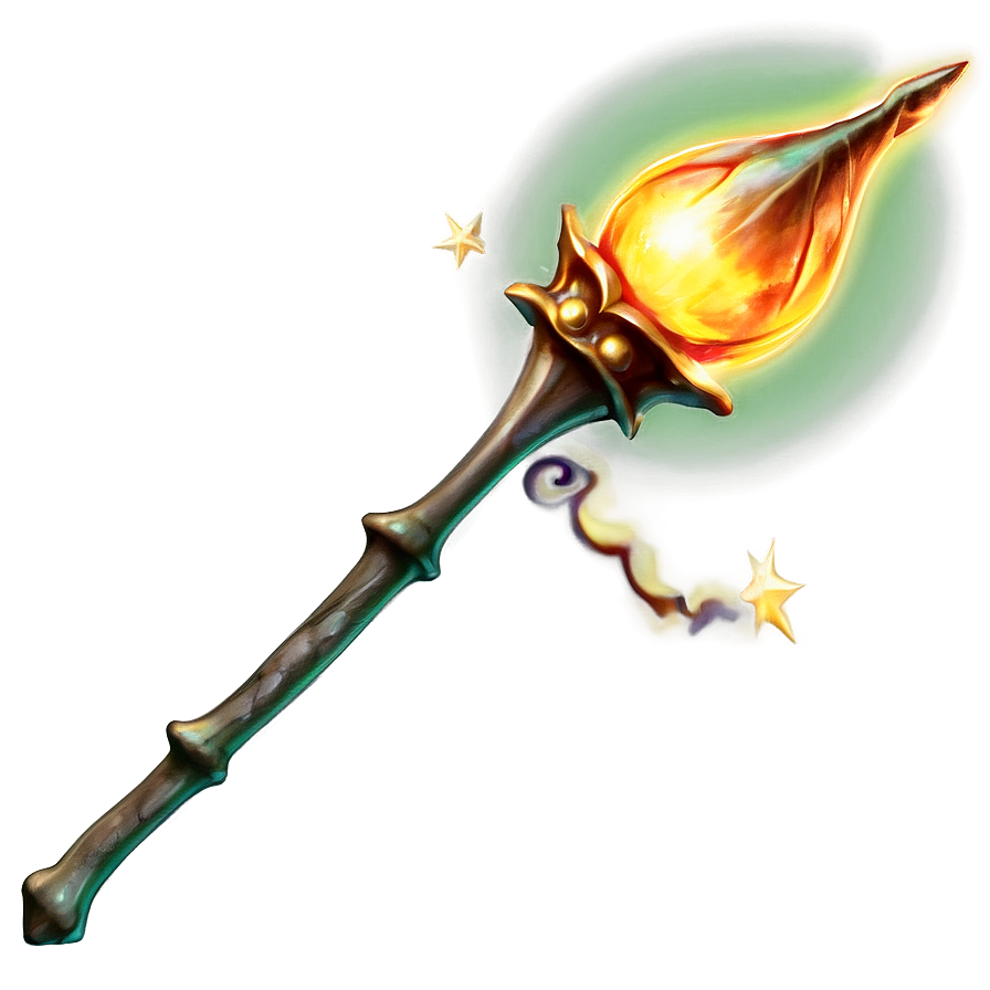 Magical Staff Wand Png Lqu14 PNG Image