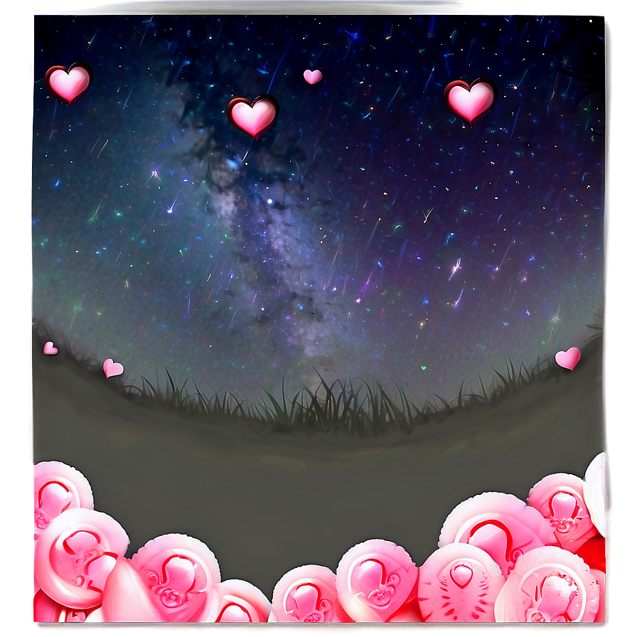 Magical Valentine's Day Night Sky Png 93 PNG Image