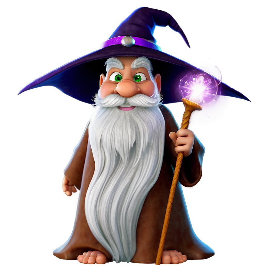 Magical Wizard Cartoon Character Png Dgp21 PNG Image