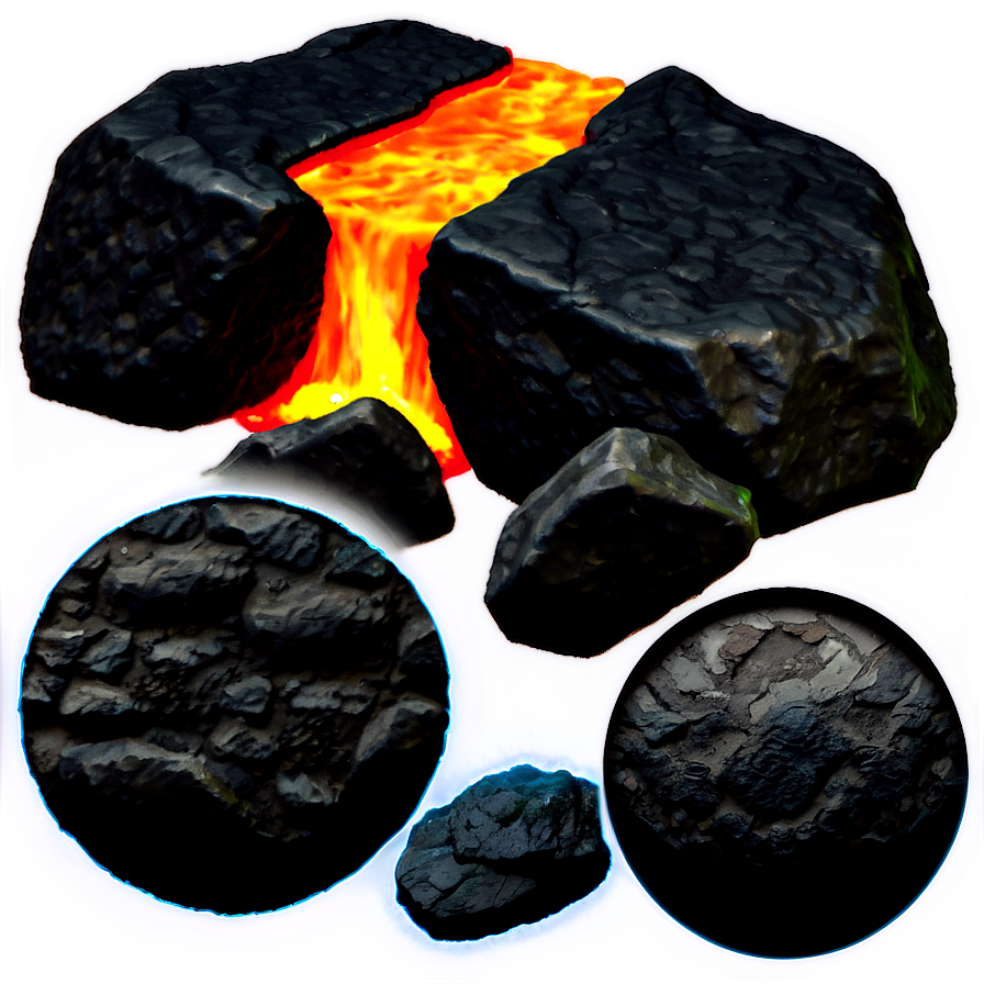 Magma And Rocks Png 06292024 PNG Image