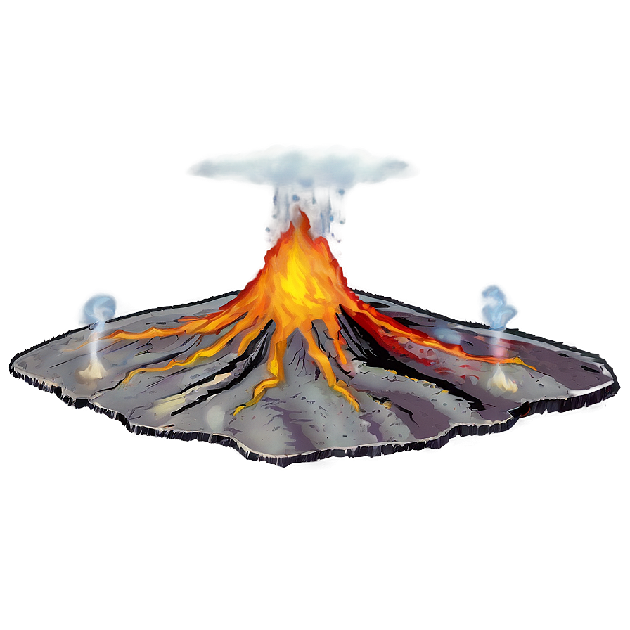 Magma Volcanic Activity Png Qre PNG Image