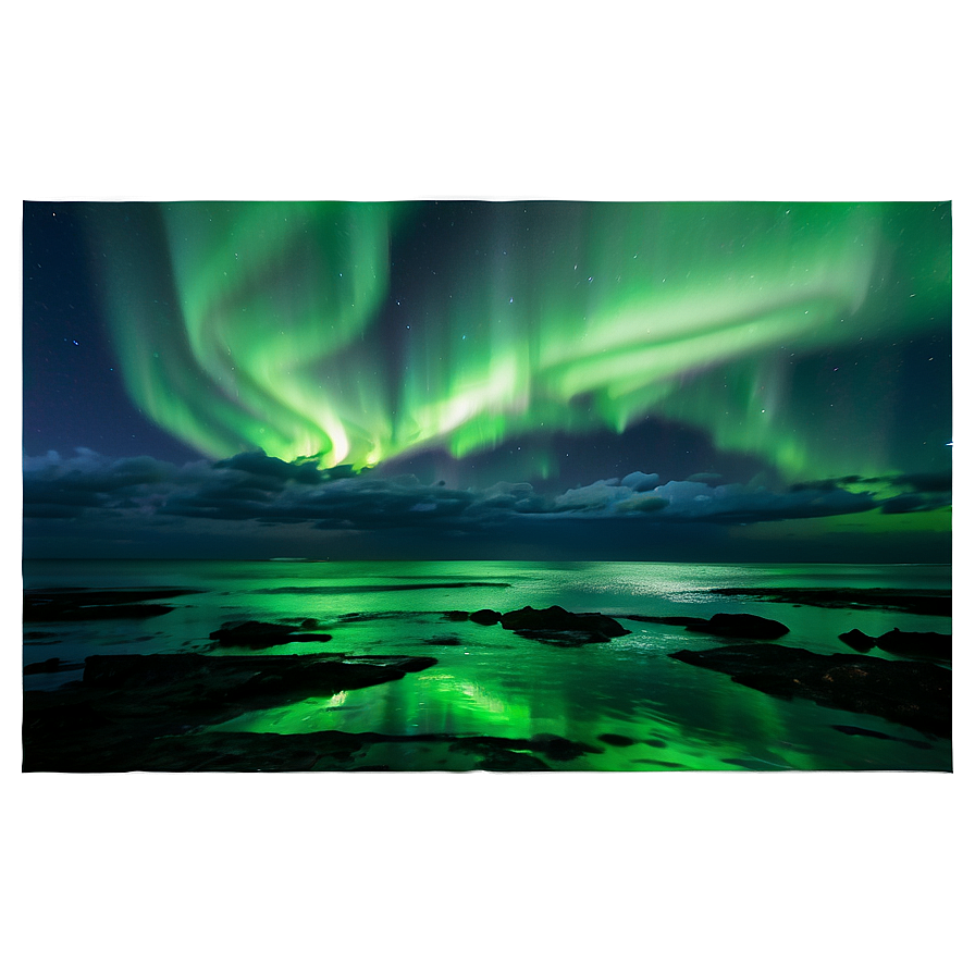 Magnificent Aurora Over Seascape Png 70 PNG Image