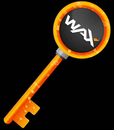 Magnifying Glass Key Design PNG Image