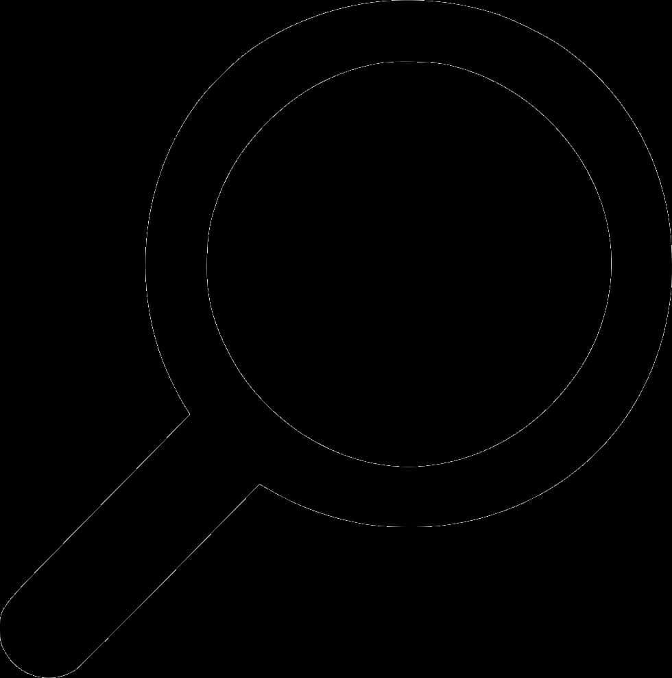 Magnifying Glass Outline PNG Image