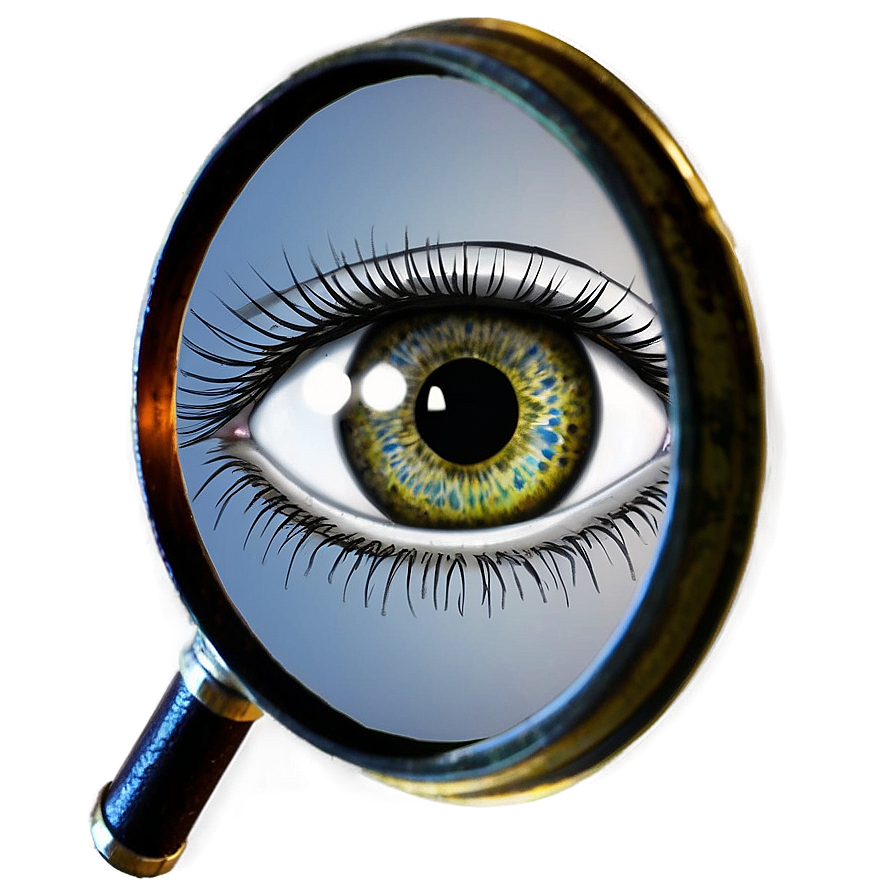 Magnifying Glass With Eye Png Fte PNG Image