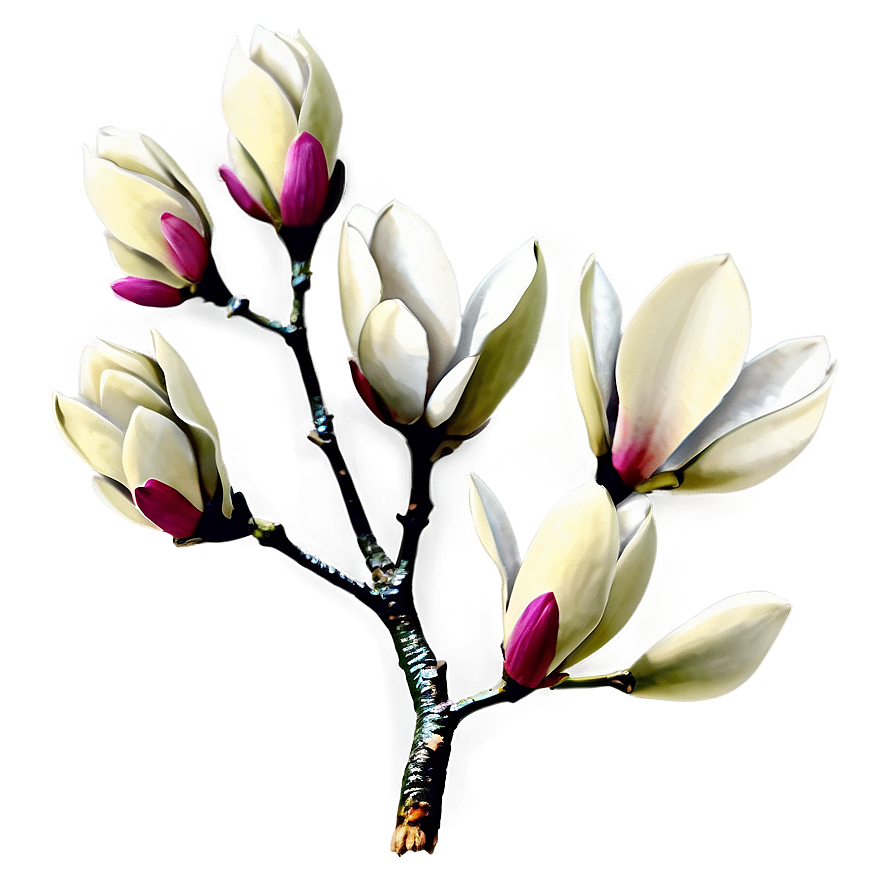 Magnolia Flower Branch Png 64 PNG Image