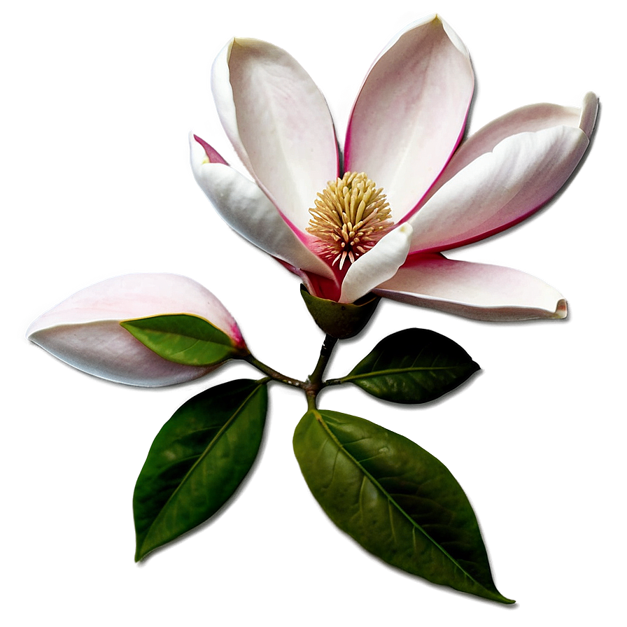 Magnolia Flower Emblem Png 75 PNG Image