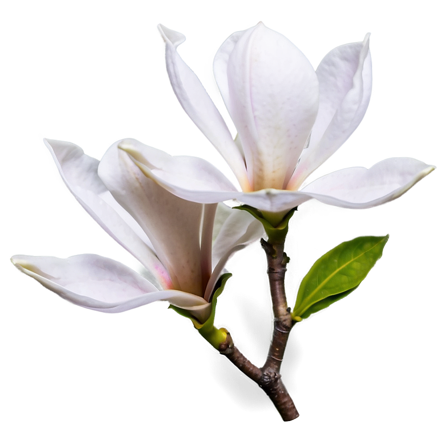 Magnolia Flower Greeting Png 06252024 PNG Image