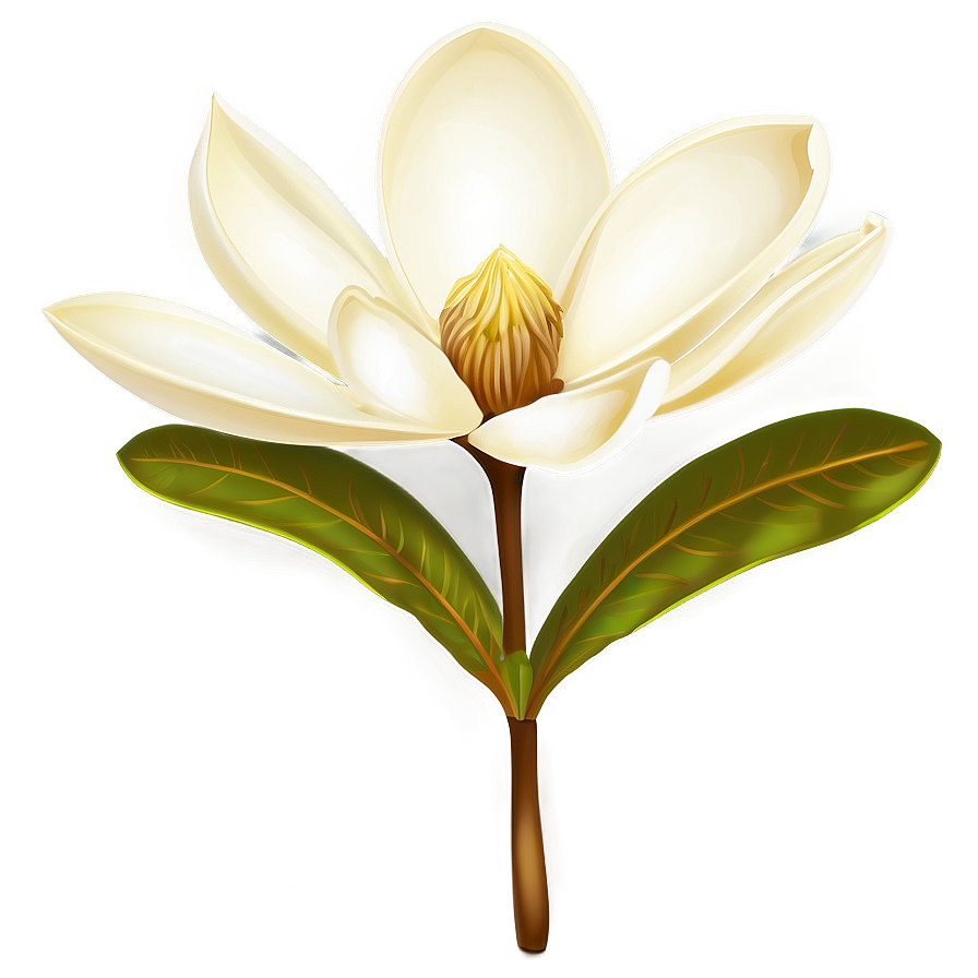 Magnolia Flower Illustration Png Maf11 PNG Image