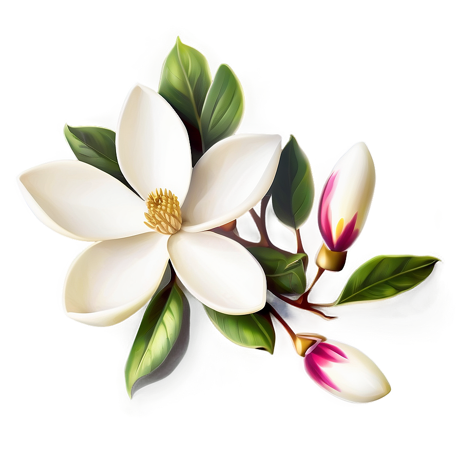 Magnolia Flower Symbol Png Cyh PNG Image