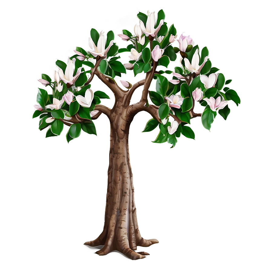 Magnolia Tree With Carved Heart Png 06212024 PNG Image