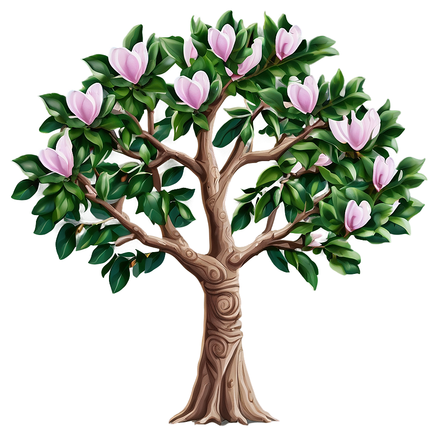 Magnolia Tree With Carved Heart Png Ooa87 PNG Image