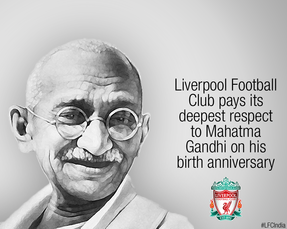 Mahatma Gandhi Tributeby Liverpool F C PNG Image