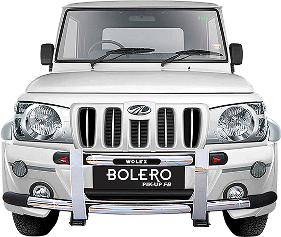 Mahindra Bolero Pickup Front View PNG Image