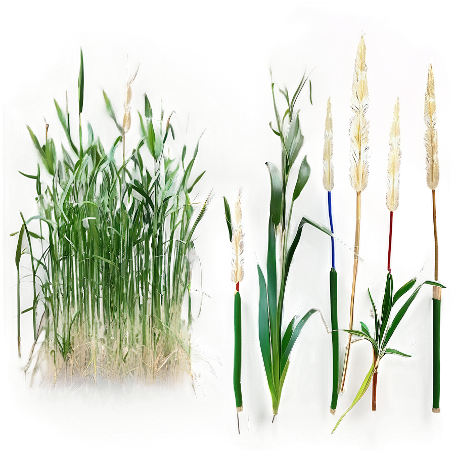 Maiden Grass Design Png Cbg PNG Image