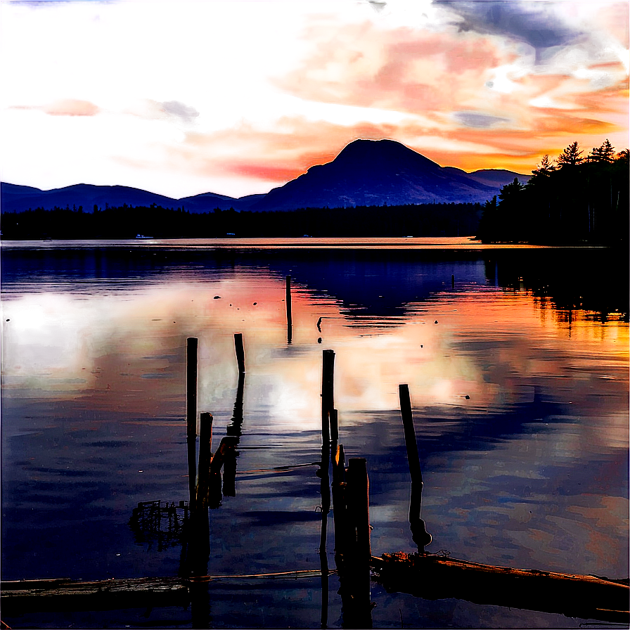 Maine's Iconic Moosehead Lake Png Dnf PNG Image