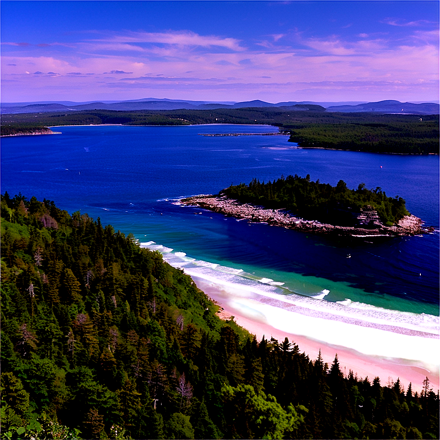 Maine's Spectacular Coastline Png 41 PNG Image