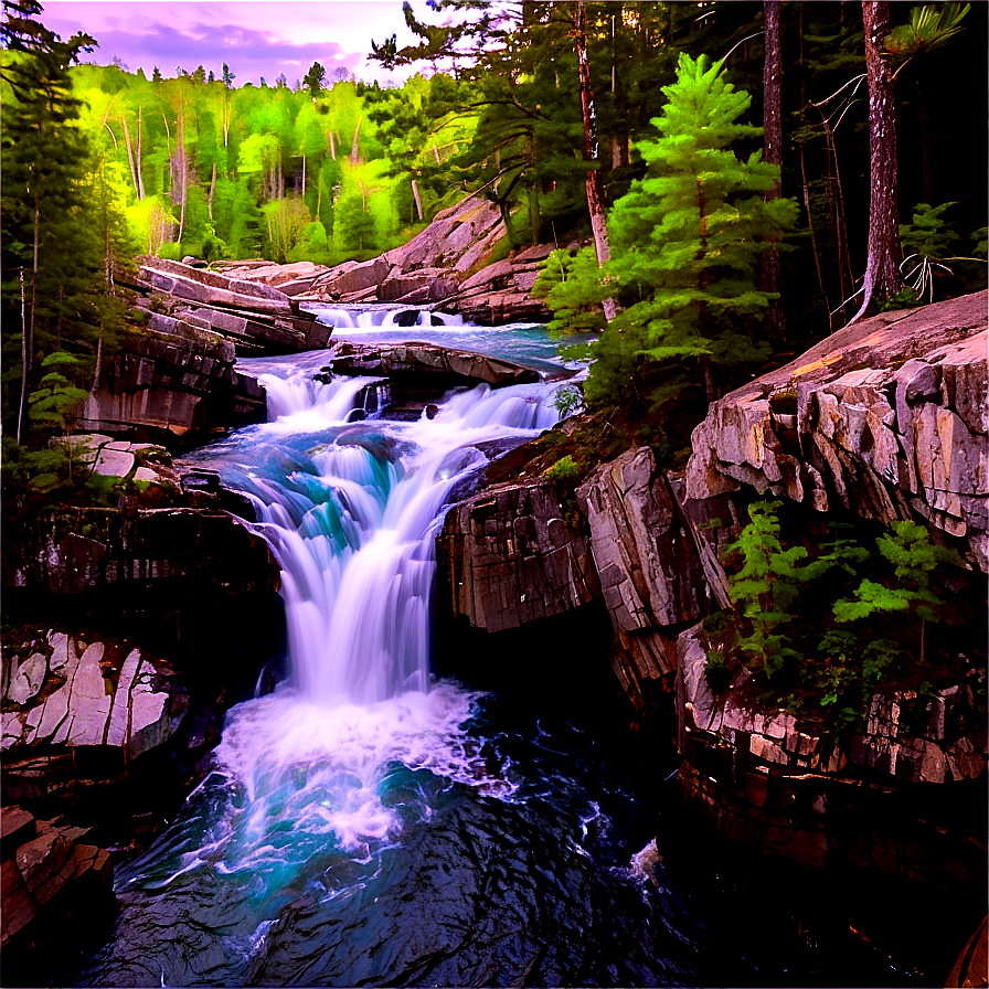 Maine's Stunning Waterfalls Png 06202024 PNG Image