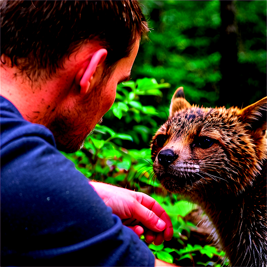 Maine Wildlife Encounter Png Pto PNG Image