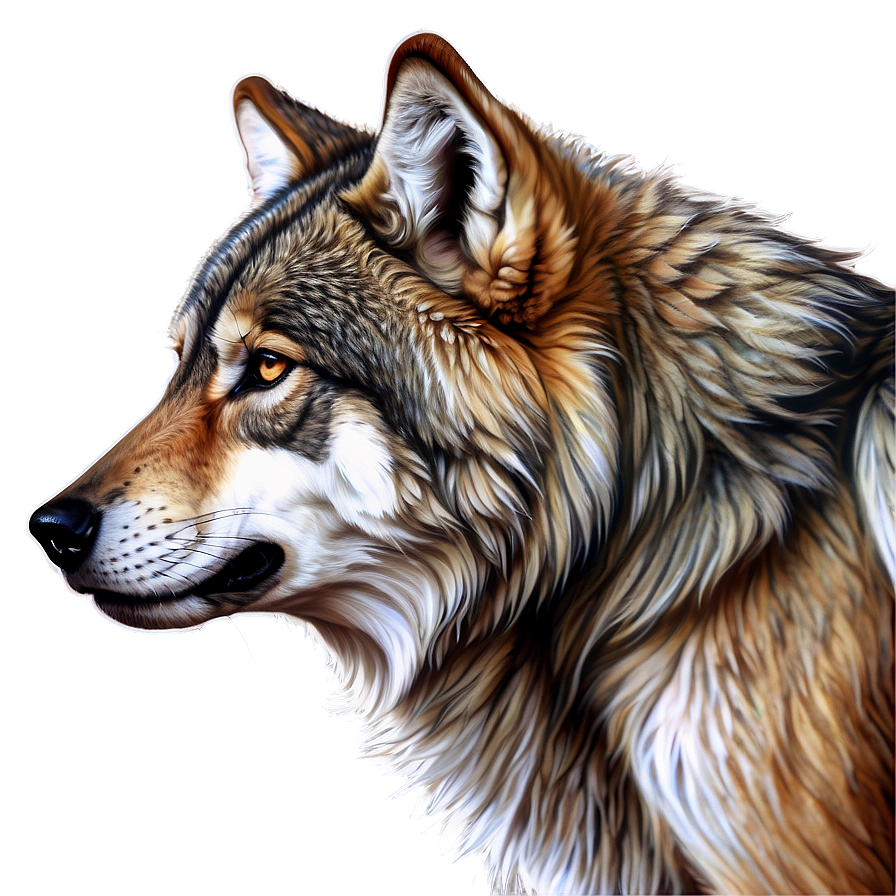 Majestic Alpha Wolf Art Png 96 PNG Image