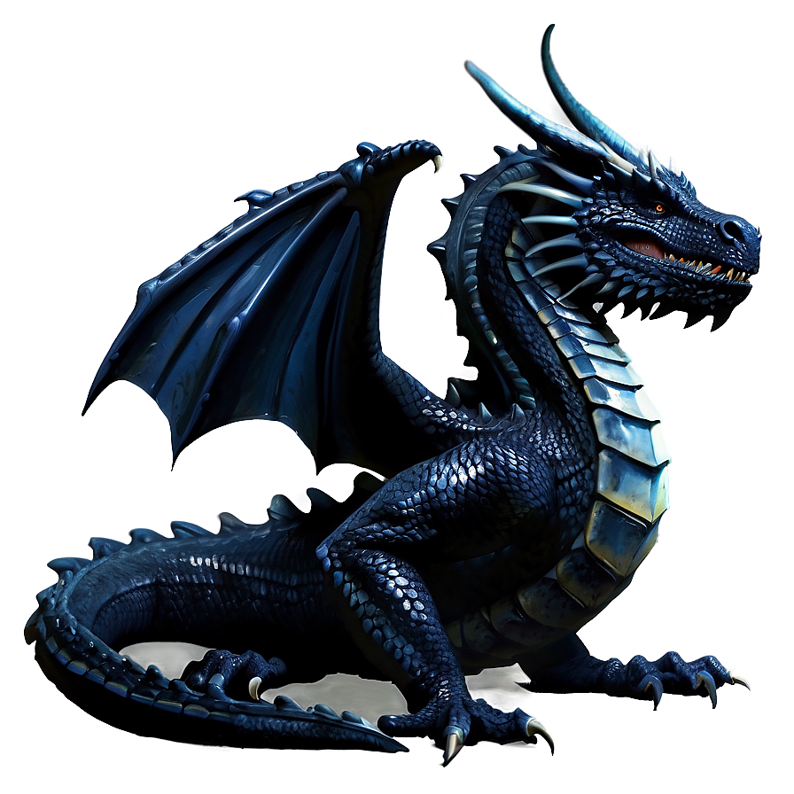 Majestic Black Dragon Png Jsx99 PNG Image