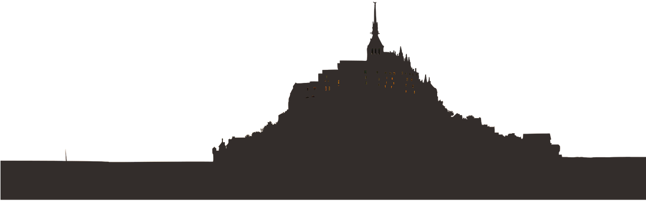 Majestic_ Castle_ Silhouette_at_ Dusk.png PNG Image