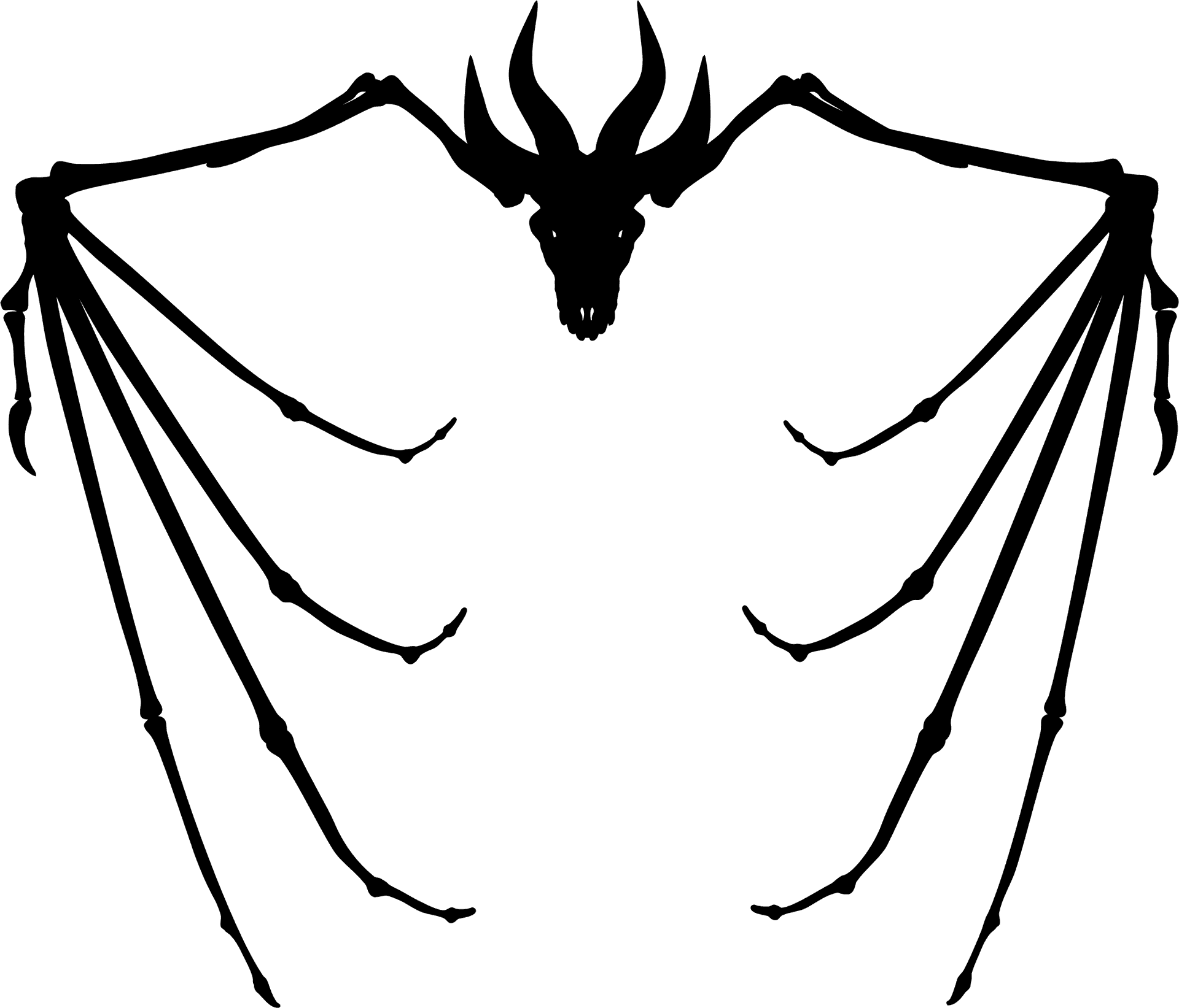 Majestic Dragon Silhouette.png PNG Image