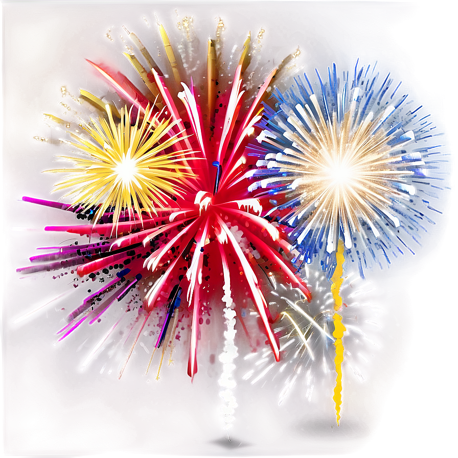 Majestic Fireworks Png Ods45 PNG Image