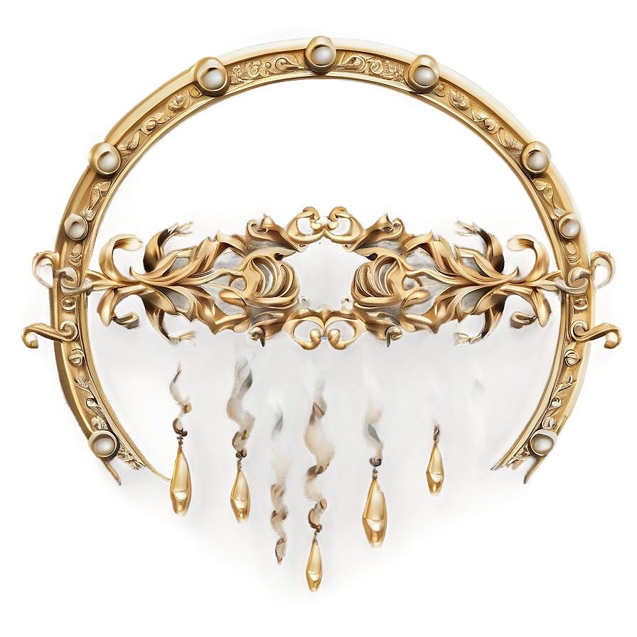 Majestic Gold Circle Border Png Mmw16 PNG Image