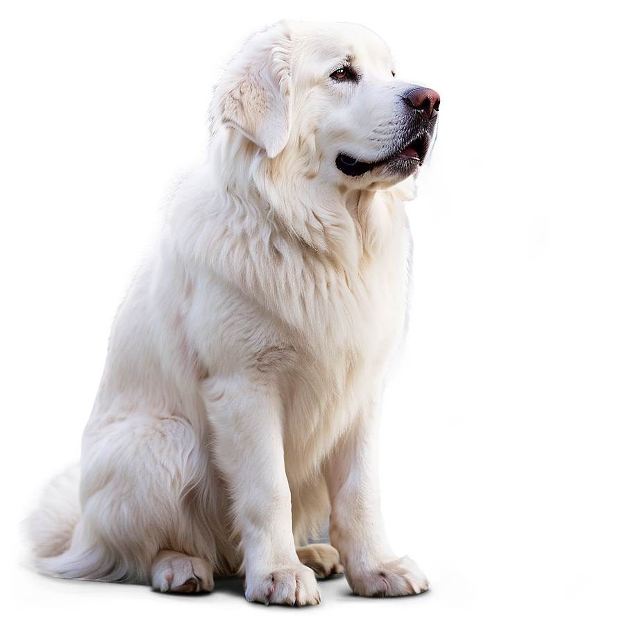 Majestic Great Pyrenees Standing Png 06292024 PNG Image