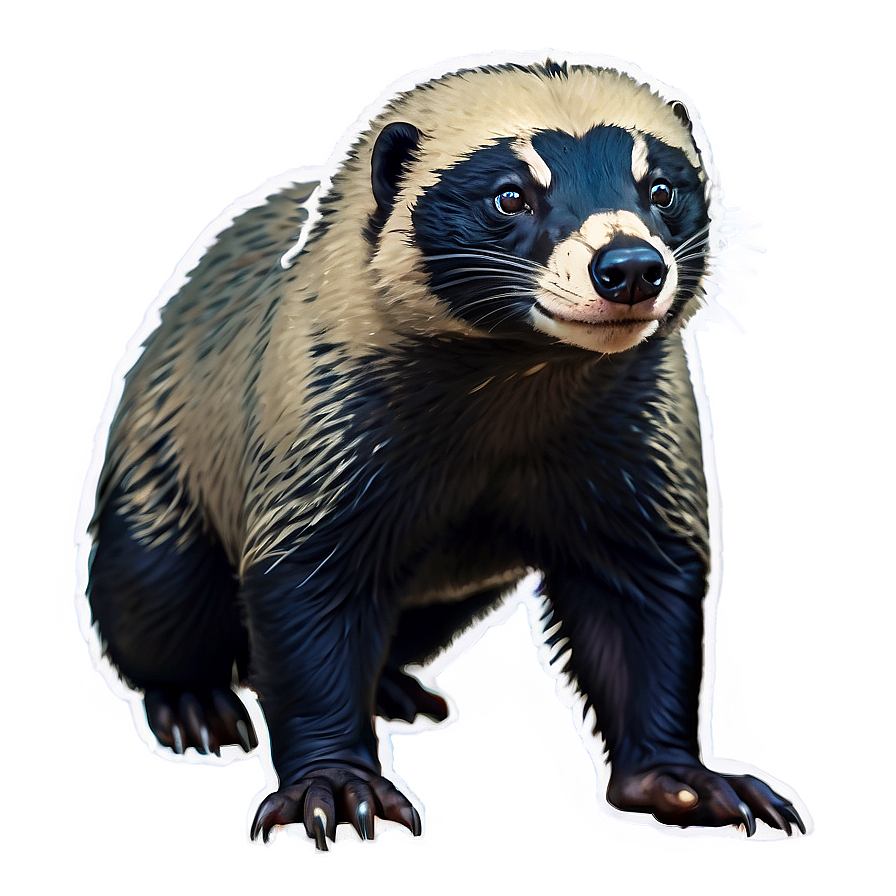 Majestic Honey Badger Pose Png Fud83 PNG Image