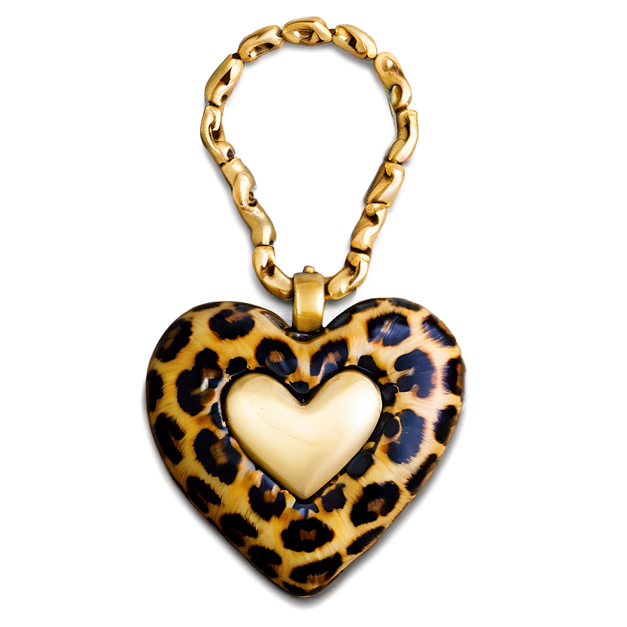 Majestic Leopard Heart Png Jwd PNG Image