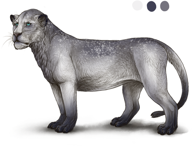 Majestic Lioness Illustration PNG Image