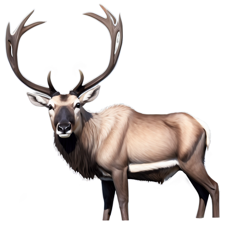 Majestic Male Caribou Png 06292024 PNG Image