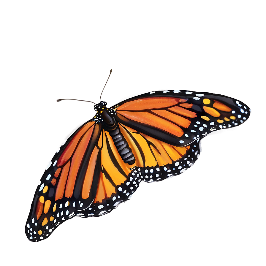 Majestic Monarch Butterfly Png Omf PNG Image