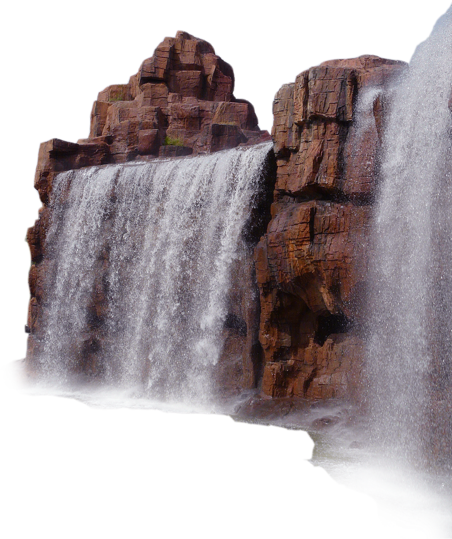 Majestic_ Rocky_ Waterfall.png PNG Image