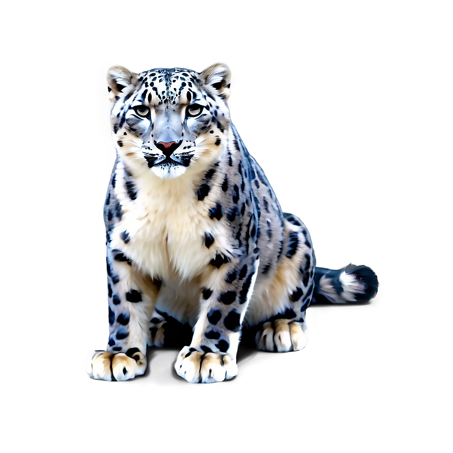 Majestic Snow Leopard Art Png 78 PNG Image